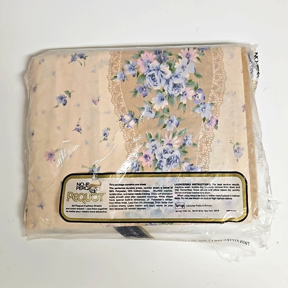 NWT Vintage Pequot Percale Fitted Sheet - Picture 2 of 3